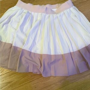 Athleta Girl White and Pink tennis Skirt